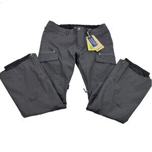 NEW Burton Womens Gloria Snowboard Pants! Large  Gray  DRYRIDE Durashell 2-Layer